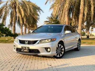 2015 Honda Accord LX Sport 4 Cylinders Petrol Engine Silver Beige Sedan GCC Full Option