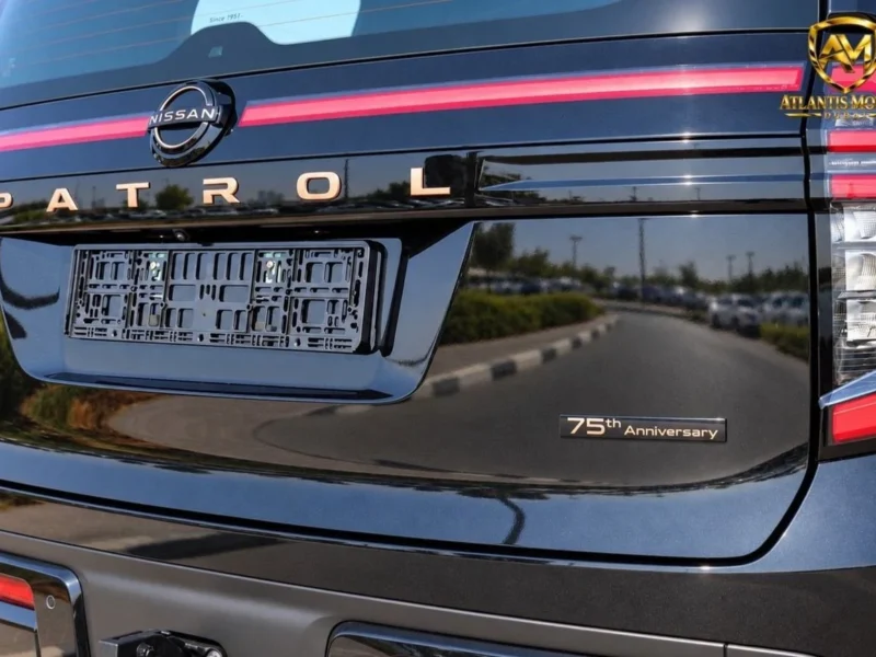 2027 Nissan Patrol 75th Anniversary 3.5-liter twin-turbocharged V6 Engine Black Red SUV GCC