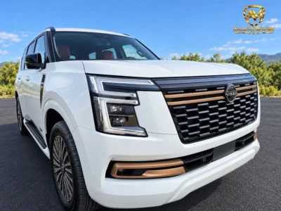 2027 Nissan Patrol LE PLATINUM 3.5-liter twin-turbocharged V6 Engine White Maroon SUV GCC