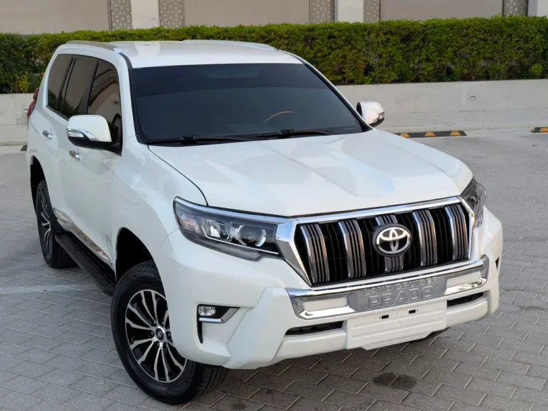 2011 Toyota Prado TXL Facelifted 2023 2.7L 4-Cylinder Petrol Engine White Red SUV GCC Specs