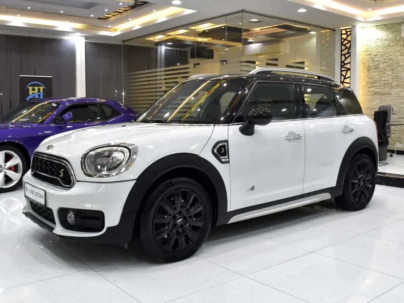 2018 MINI Countryman Cooper S 2.0L Turbocharged 4-Cylinder Engine White Brown Hatchback