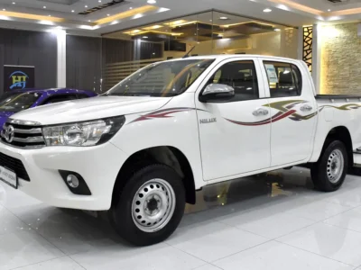 2025 Toyota Hilux Double Cab DLS 4 Cylinders Diesel Engine White Maroon Pickup Truck GCC