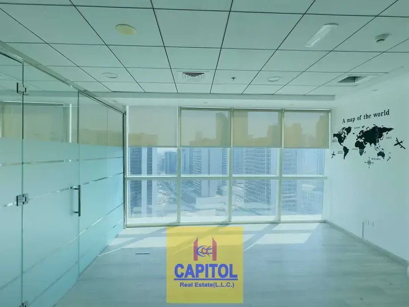 587 sqft Fitted Office with Partition | B2B Tower, Business Bay | Easy Traffic Access