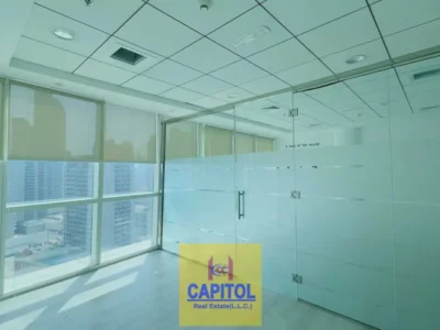 587 sqft Fitted Office with Partition | B2B Tower, Business Bay | Easy Traffic Access
