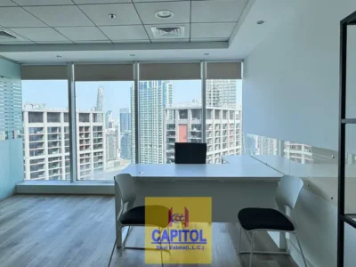 545 sqft Fitted Commercial Office Space | The Burlington Tower, Business Bay