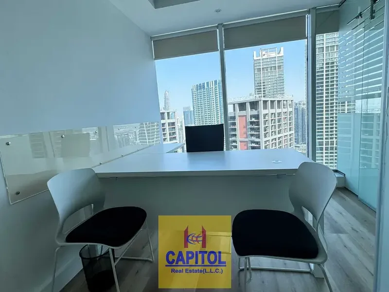 545 sqft Fitted Commercial Office Space | The Burlington Tower, Business Bay