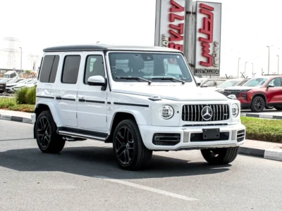 2022 Mercedes-Benz G-Class G 63 AMG 4.0L Bi-turbo V8 Petrol Engine White Black SUV
