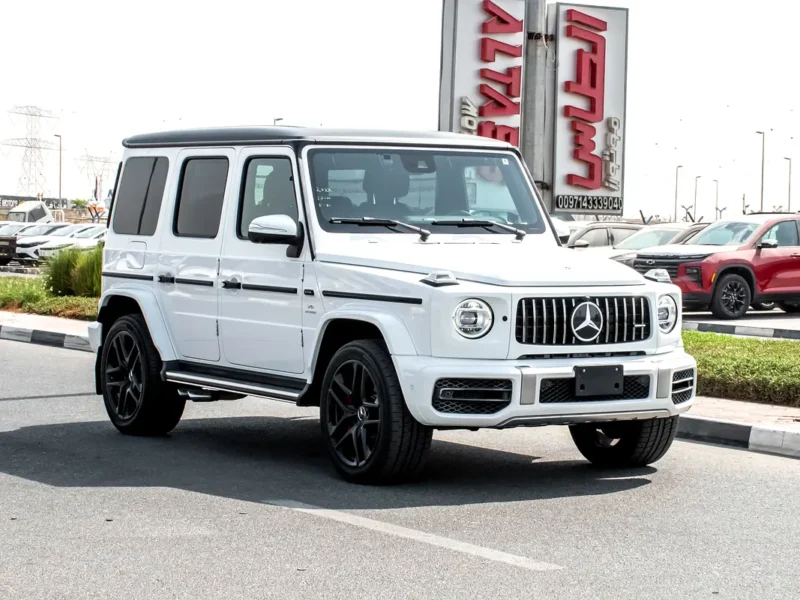 2022 Mercedes-Benz G-Class G 63 AMG 4.0L Bi-turbo V8 Petrol Engine White Black SUV