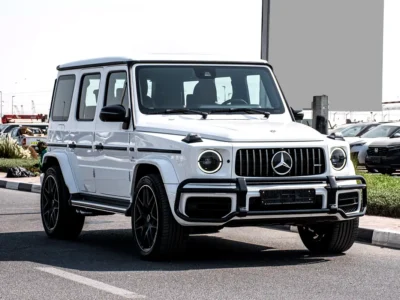 2022 Mercedes-Benz G-Class G 63 AMG 4.0L Bi-turbo V8 Petrol Engine White Tan SUV