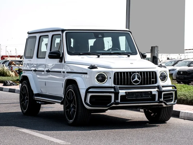 2022 Mercedes-Benz G-Class G 63 AMG 4.0L Bi-turbo V8 Petrol Engine White Tan SUV