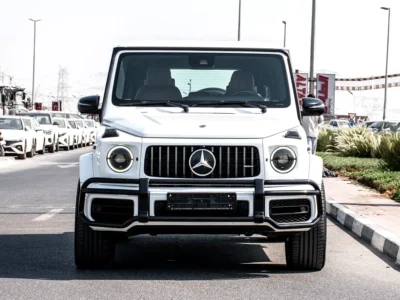 2022 Mercedes-Benz G-Class G 63 AMG 4.0L Bi-turbo V8 Petrol Engine White Tan SUV