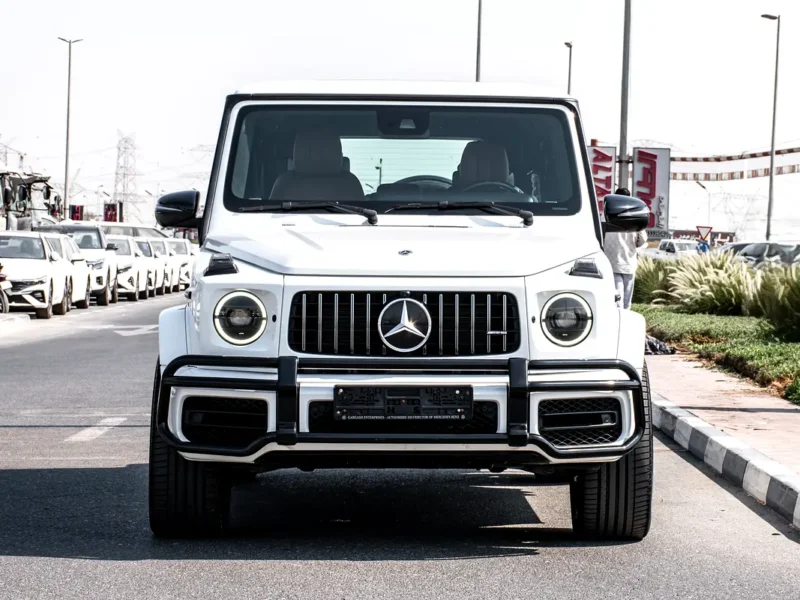 2022 Mercedes-Benz G-Class G 63 AMG 4.0L Bi-turbo V8 Petrol Engine White Tan SUV
