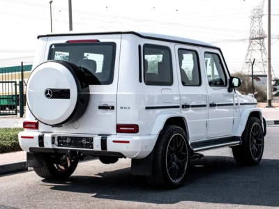 2022 Mercedes-Benz G-Class G 63 AMG 4.0L Bi-turbo V8 Petrol Engine White Tan SUV