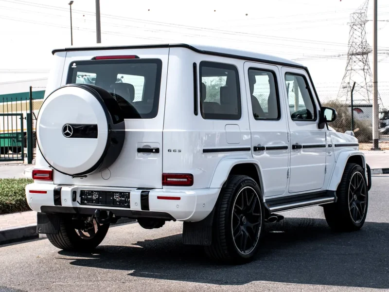 2022 Mercedes-Benz G-Class G 63 AMG 4.0L Bi-turbo V8 Petrol Engine White Tan SUV
