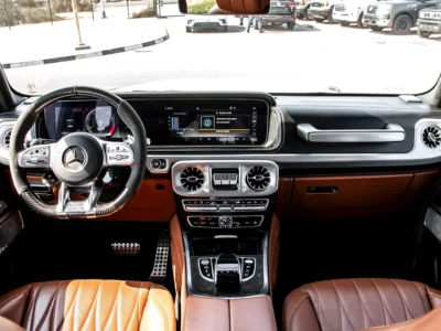 2022 Mercedes-Benz G-Class G 63 AMG 4.0L Bi-turbo V8 Petrol Engine White Tan SUV