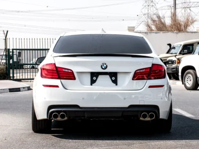 2011 BMW 5-Series 535i 3.0-liter TwinPower Turbo inline-6 Petrol Engine White Black Sedan