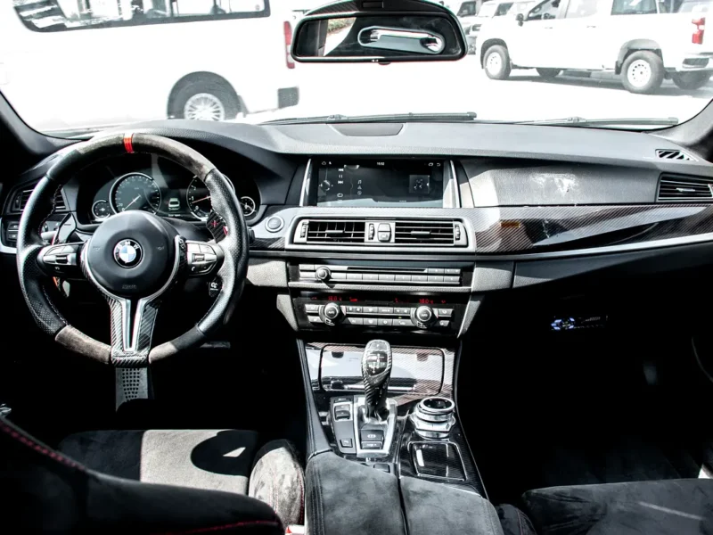 2011 BMW 5-Series 535i 3.0-liter TwinPower Turbo inline-6 Petrol Engine White Black Sedan