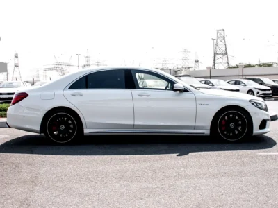 2015 Mercedes-Benz S-Class S 63 AMG V8 Twin-Turbo Petrol Engine White Black Sedan Japanese Specs