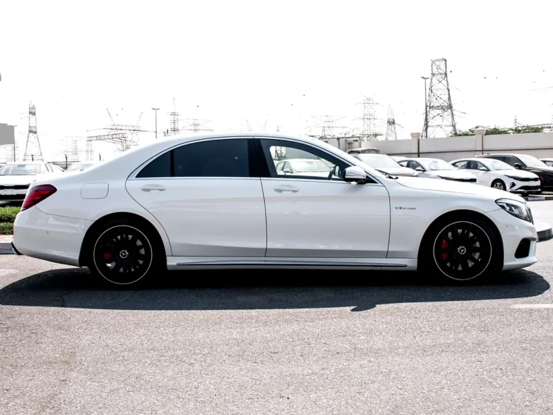 2015 Mercedes-Benz S-Class S 63 AMG V8 Twin-Turbo Petrol Engine White Black Sedan Japanese Specs