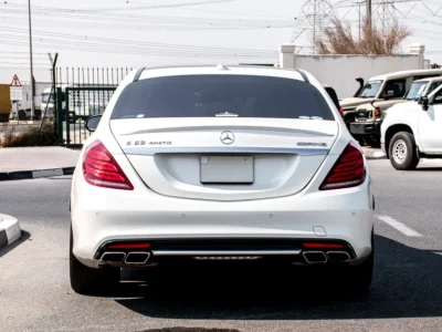 2015 Mercedes-Benz S-Class S 63 AMG V8 Twin-Turbo Petrol Engine White Black Sedan Japanese Specs
