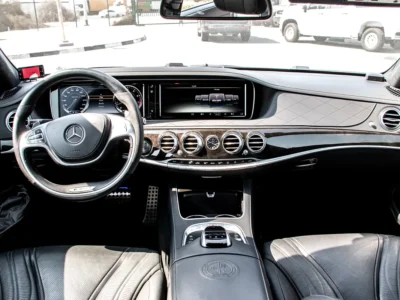 2015 Mercedes-Benz S-Class S 63 AMG V8 Twin-Turbo Petrol Engine White Black Sedan Japanese Specs