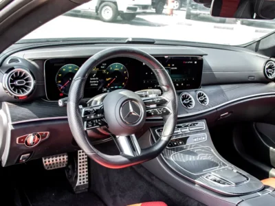 2021 Mercedes-Benz E-Class E 450 4MATIC 3.0L inline-6 turbo Petrol Engine Grey Red Sedan