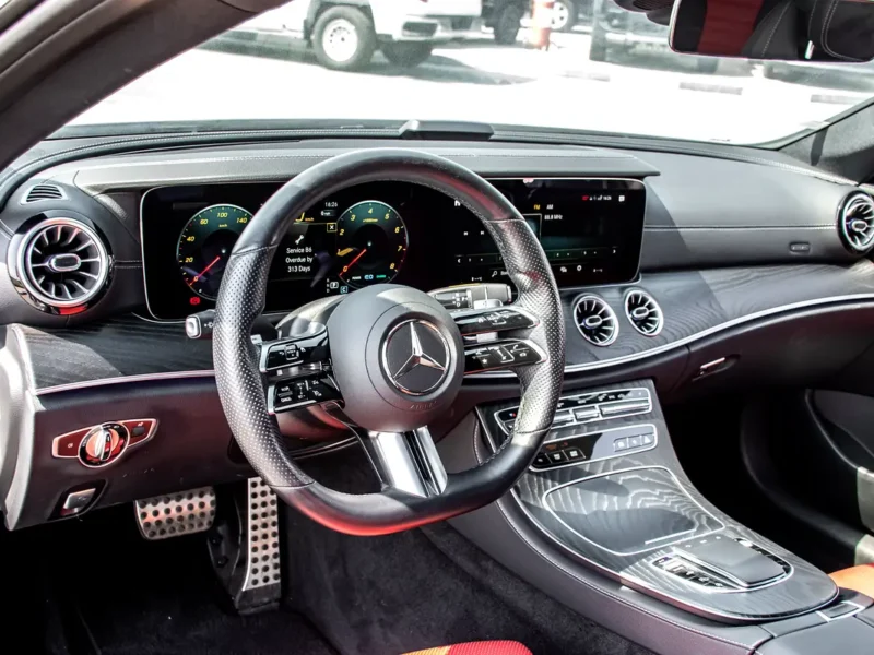 2021 Mercedes-Benz E-Class E 450 4MATIC 3.0L inline-6 turbo Petrol Engine Grey Red Sedan