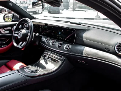 2021 Mercedes-Benz E-Class E 450 4MATIC 3.0L inline-6 turbo Petrol Engine Grey Red Sedan