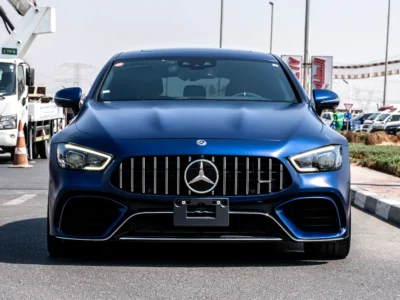 2019 Mercedes-Benz AMG GT 63 S 4MATIC+ 4.0L V8 Biturbo Petrol Engine Blue Black Coupe Automatic