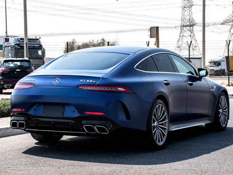 2019 Mercedes-Benz AMG GT 63 S 4MATIC+ 4.0L V8 Biturbo Petrol Engine Blue Black Coupe Automatic