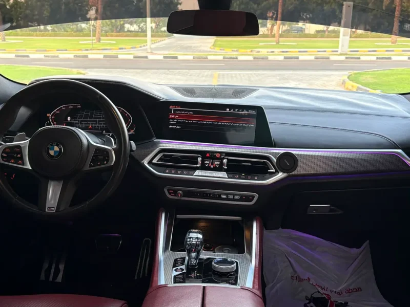 2020 BMW X6 xDrive40i M Sport 3.0L TwinPower Turbo inline-6 Engine White Red SUV GCC