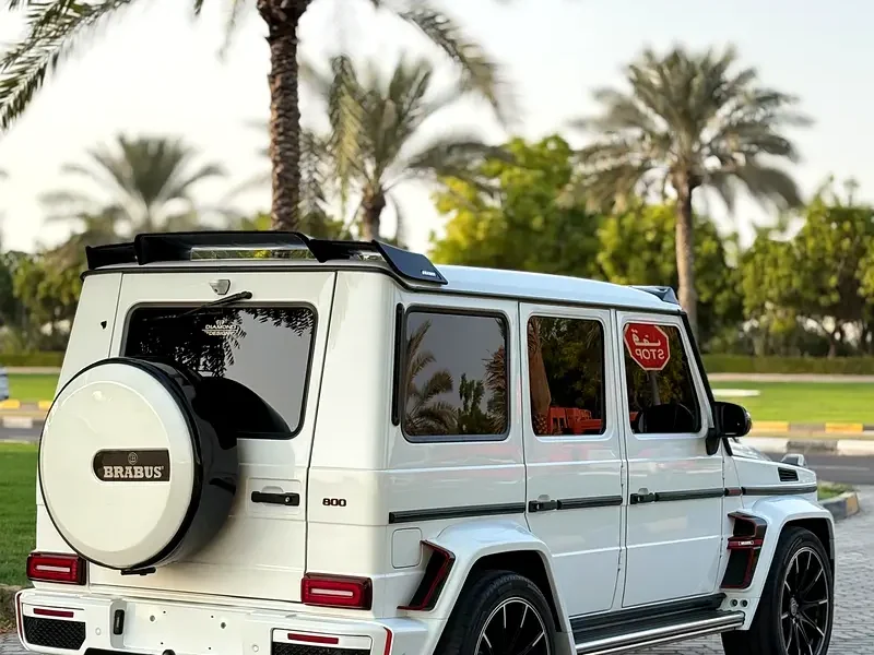 2015 Mercedes-Benz G-Class G 63 AMG 5.5L V8 Biturbo Petrol Engine White Beige SUV GCC