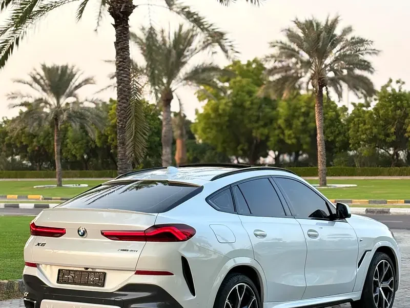 2020 BMW X6 xDrive40i M Sport 3.0L TwinPower Turbo inline-6 Engine White Red SUV GCC