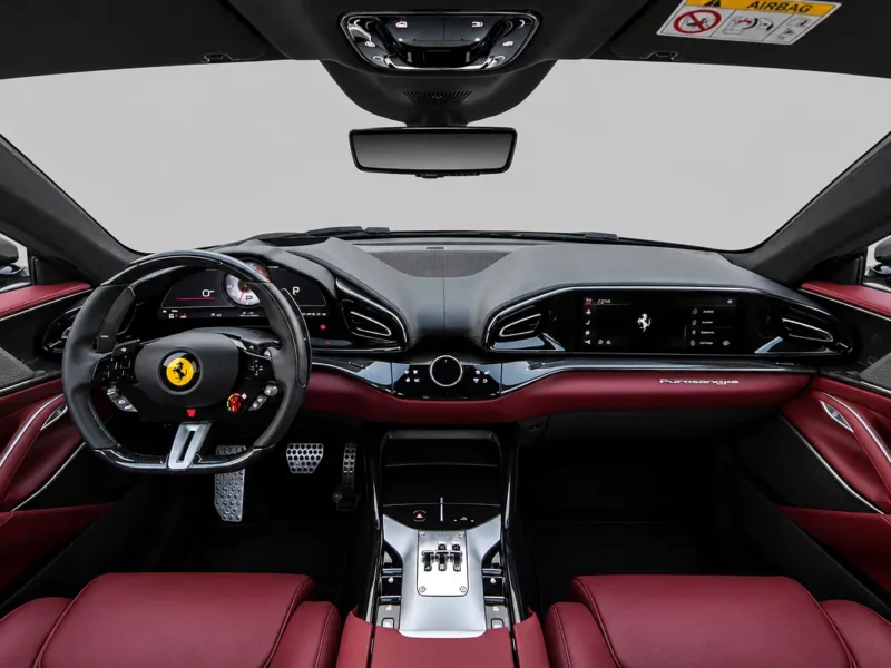2026 Ferrari Purosangue Standard Powerful Petrol V12 Engine Grey Red SUV European Specs