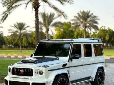 2015 Mercedes-Benz G-Class G 63 AMG 5.5L V8 Biturbo Petrol Engine White Beige SUV GCC