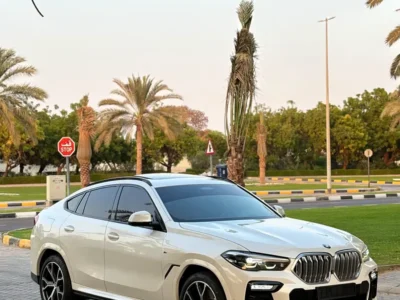2020 BMW X6 xDrive40i M Sport 3.0L TwinPower Turbo inline-6 Engine White Red SUV GCC