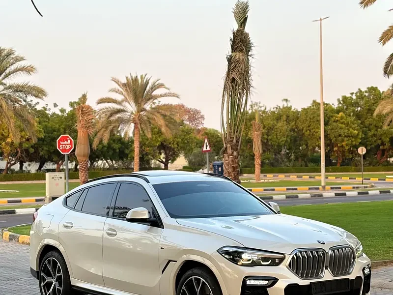 2020 BMW X6 xDrive40i M Sport 3.0L TwinPower Turbo inline-6 Engine White Red SUV GCC