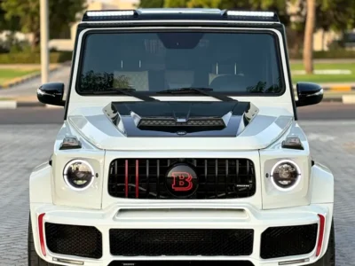 2015 Mercedes-Benz G-Class G 63 AMG 5.5L V8 Biturbo Petrol Engine White Beige SUV GCC