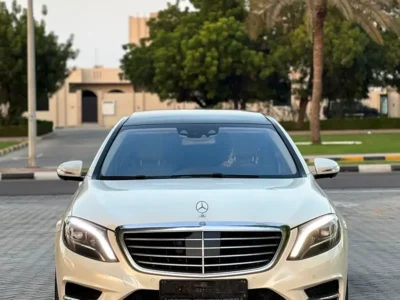 2016 Mercedes-Benz S-Class S 500 V8 Bi-turbo Petrol Engine White Beige Sedan GCC Specs