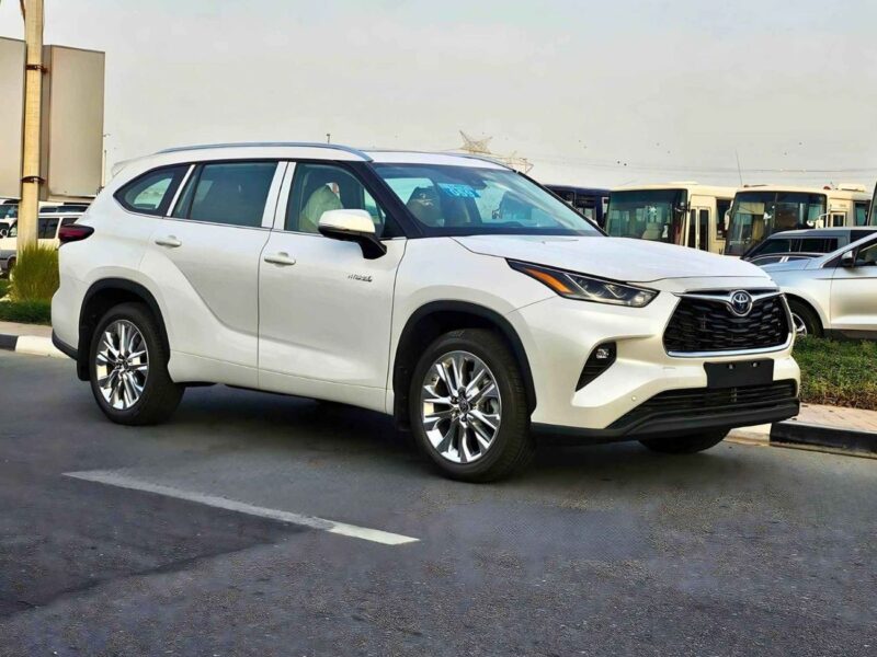 2027 Toyota Highlander Limited Hybrid 2.5 Litres 4 Cylinders Engine White Beige SUV GCC