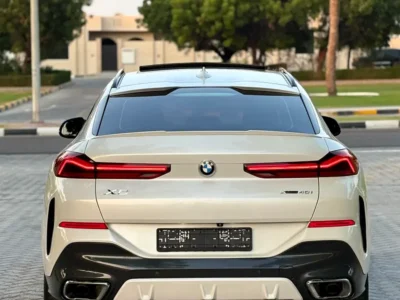 2020 BMW X6 xDrive40i M Sport 3.0L TwinPower Turbo inline-6 Engine White Red SUV GCC