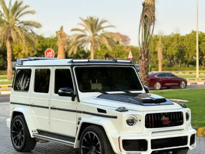 2015 Mercedes-Benz G-Class G 63 AMG 5.5L V8 Biturbo Petrol Engine White Beige SUV GCC