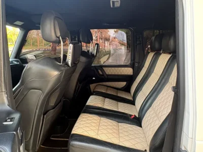 2015 Mercedes-Benz G-Class G 63 AMG 5.5L V8 Biturbo Petrol Engine White Beige SUV GCC