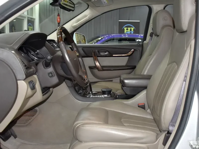 2014 GMC Acadia Denali 3.6 Litres 6 Cylinders Petrol Engine Silver Beige SUV GCC Specs