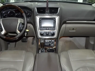 2014 GMC Acadia Denali 3.6 Litres 6 Cylinders Petrol Engine Silver Beige SUV GCC Specs