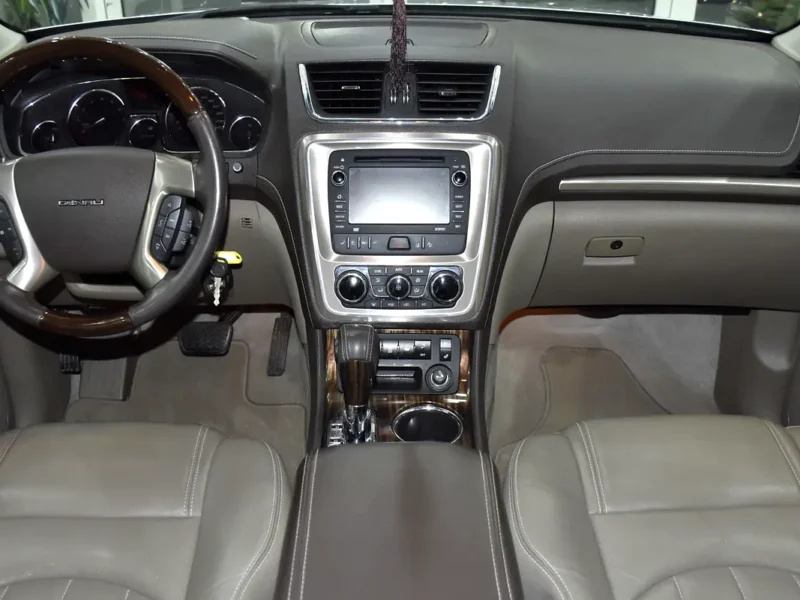 2014 GMC Acadia Denali 3.6 Litres 6 Cylinders Petrol Engine Silver Beige SUV GCC Specs