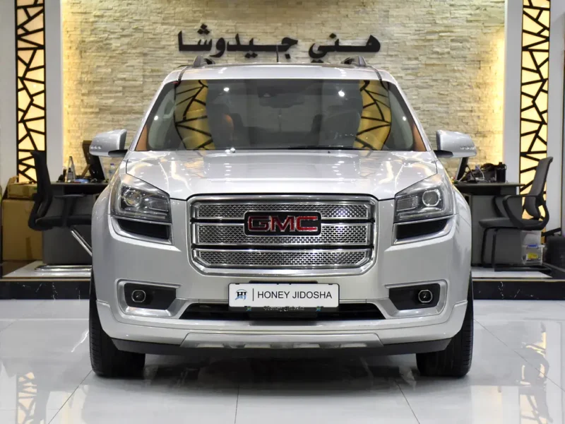 2014 GMC Acadia Denali 3.6 Litres 6 Cylinders Petrol Engine Silver Beige SUV GCC Specs