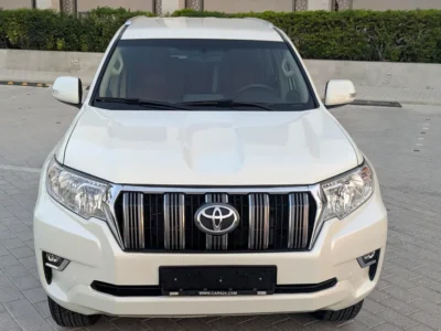 2018 Toyota Prado EXR 2.7 Litres 4-Cylinder Petrol Engine White Beige SUV GCC Specs