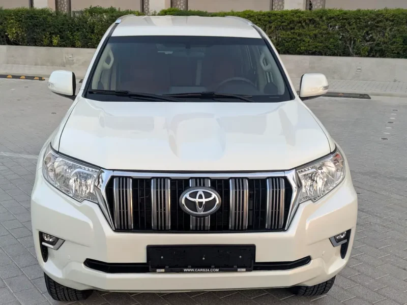 2018 Toyota Prado EXR 2.7 Litres 4-Cylinder Petrol Engine White Beige SUV GCC Specs