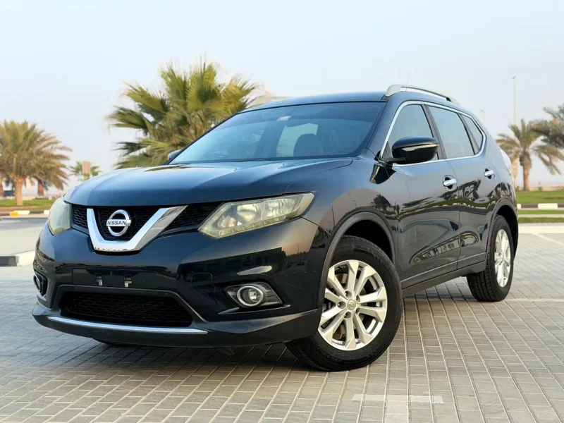 2015 Nissan X-Trail SV 4 Cylinders Petrol Engine Black Beige Perfect Family SUV GCC Specs